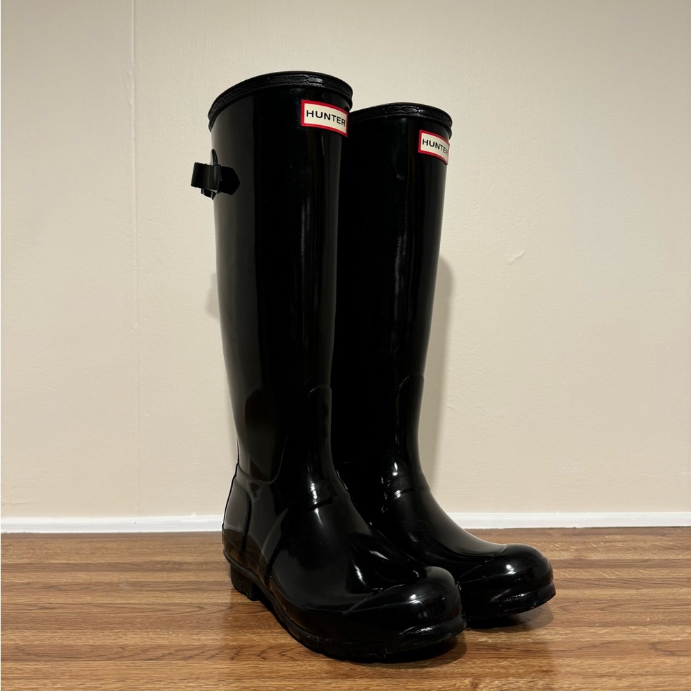 Hunter Tall Black Rain Boots